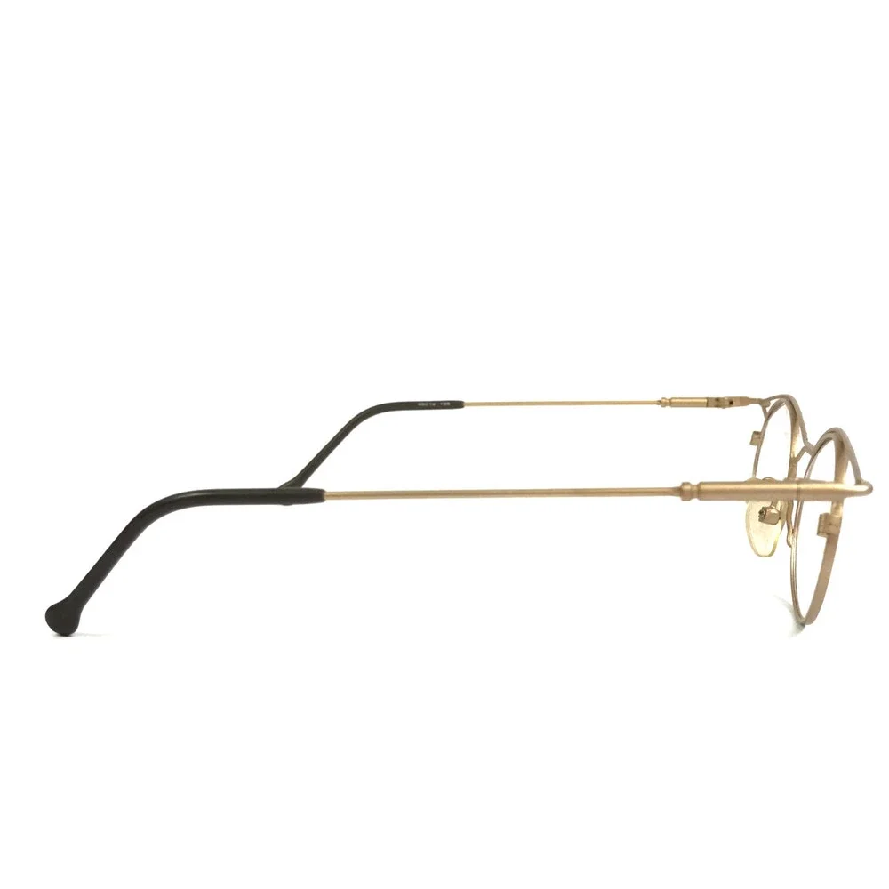 Vintage Opdo Eyeglasses Frames 1579-2 Matte Gold Round Modern MCM 45-19-135